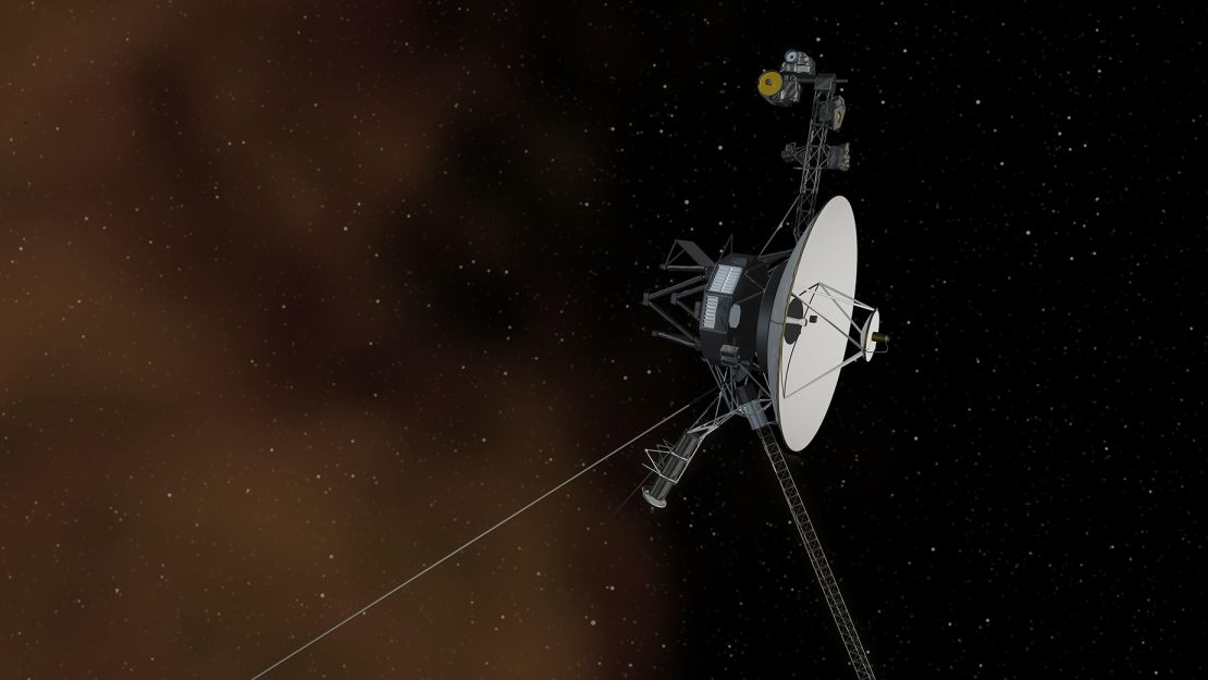 An artist's impression depicts NASA's Voyager 1 spacecraft entering interstellar space, or interstellar space.