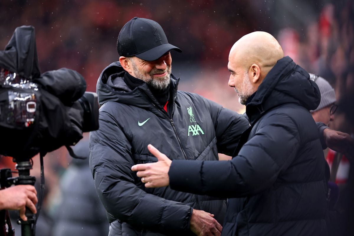 Jurgen Klopp and Pep Guardiola