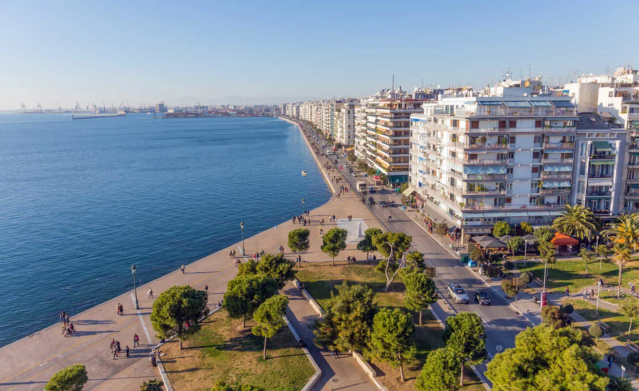 Thessaloniki's waterfront promenade gives the city a more relaxed and open feel than Athens.