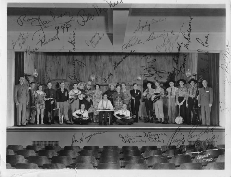 Actual 1940's WDOD Radio Playhouse performance via CBS. If you look in the bottom right corner you will see Archie Campbell's signature.