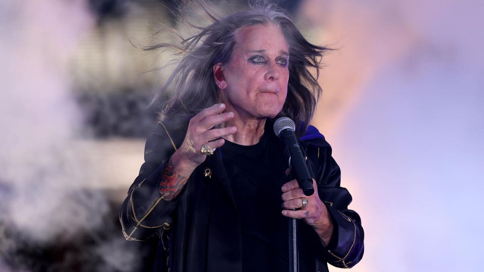 Ozzy Osbourne performs during halftime at 2022 NFL season opener in Los Angeles