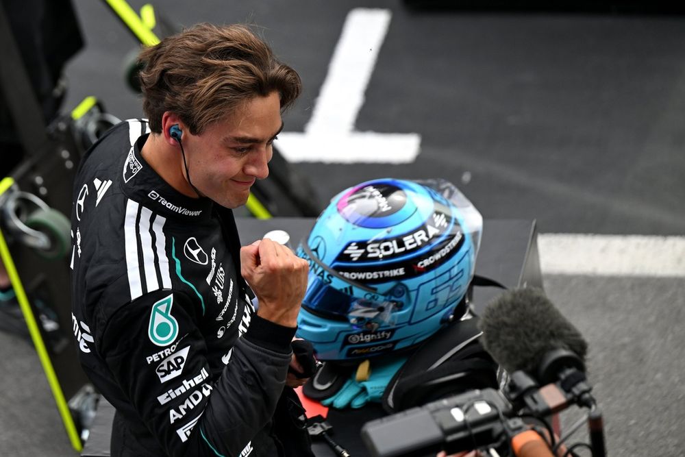 Russell mastered tire temperature management during qualifying, setting up a late charge to pole position